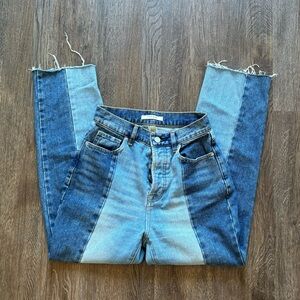 Pacsun Two-Toned Straight Leg Jeans